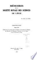 Télécharger le livre libro Mémoires De La Société Royale Des Sciences De Liège